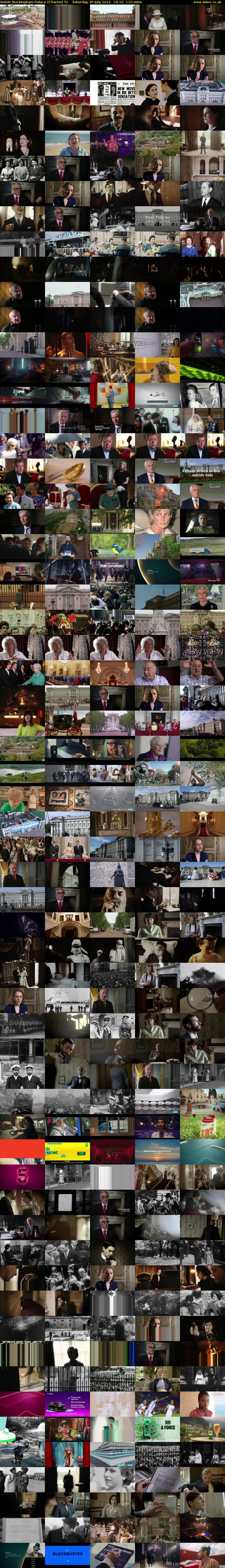 Inside Buckingham Palace (Channel 5) Saturday 30 July 2022 18:10 - 20:00