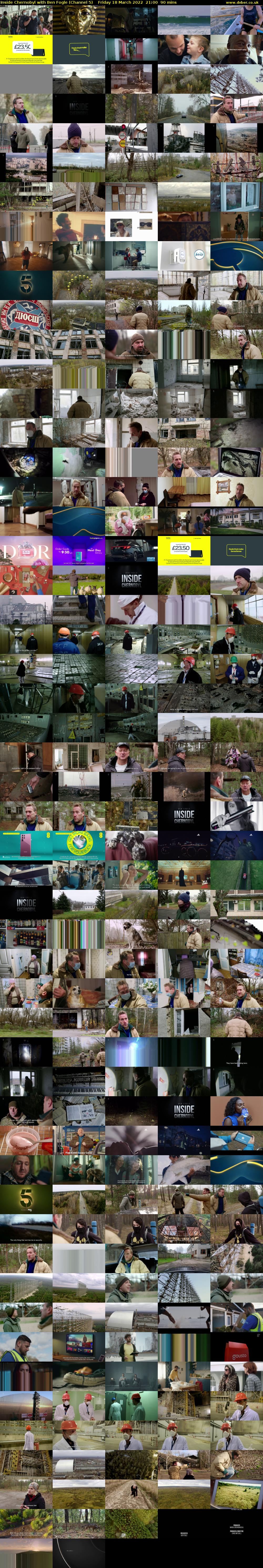 Inside Chernobyl with Ben Fogle (Channel 5) Friday 18 March 2022 21:00 - 22:30