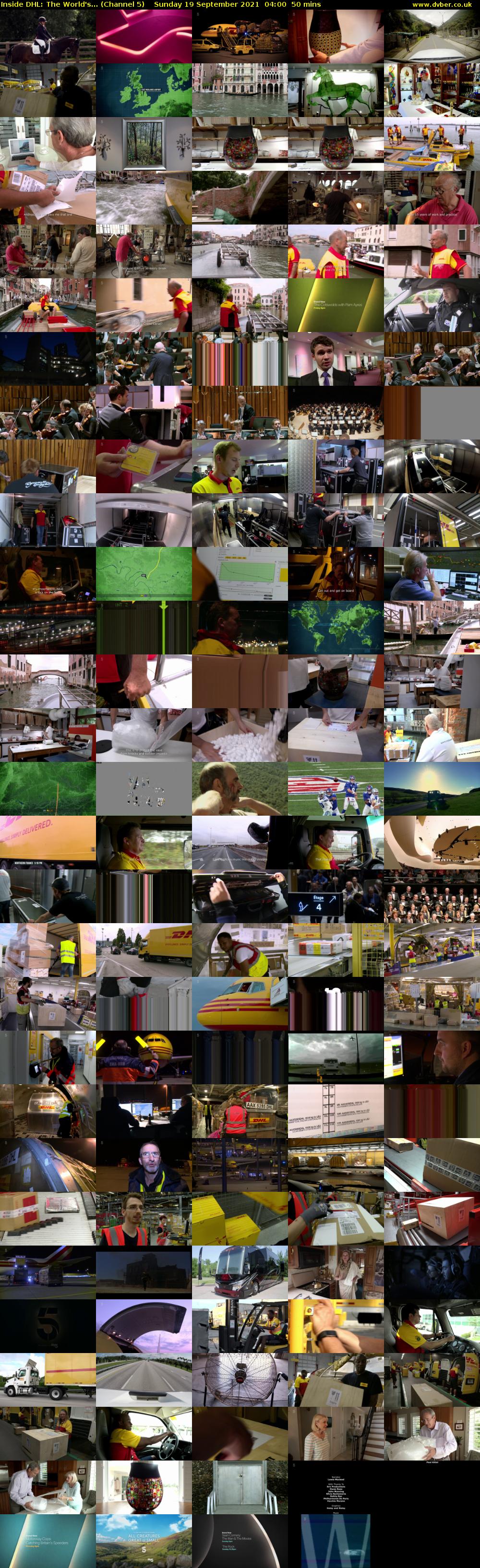 Inside DHL: The World's... (Channel 5) Sunday 19 September 2021 04:00 - 04:50
