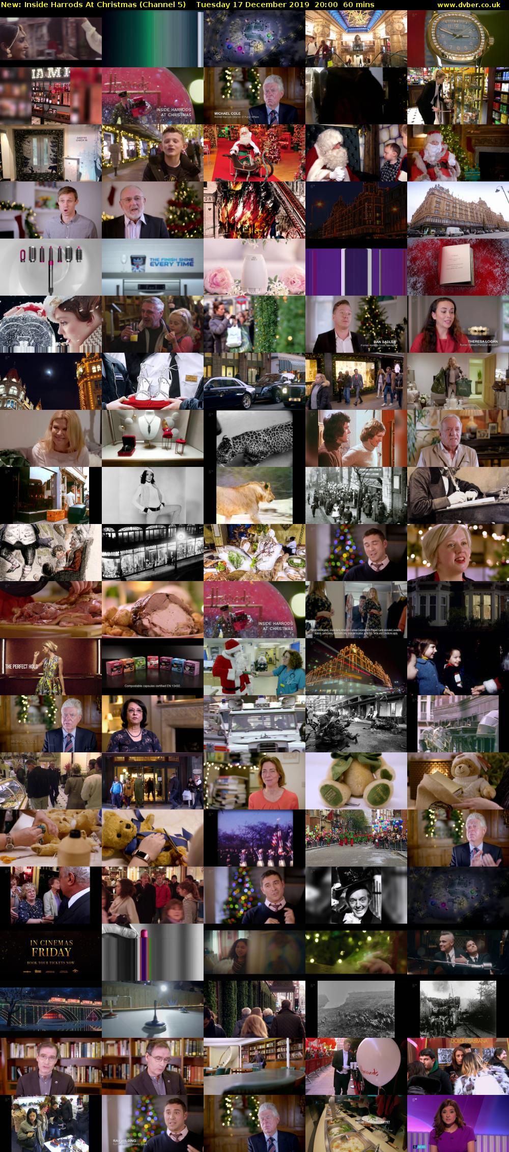 Inside Harrods At Christmas (Channel 5) Tuesday 17 December 2019 20:00 - 21:00