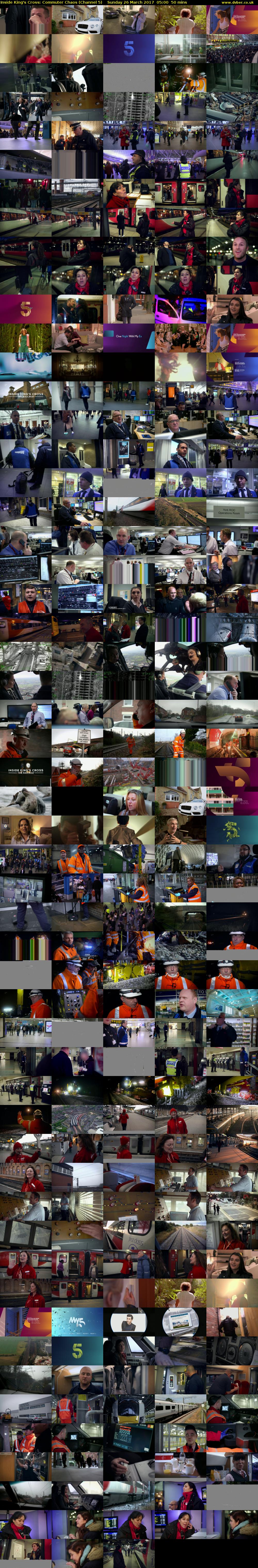 Inside King's Cross: Commuter Chaos (Channel 5) Sunday 26 March 2017 05:00 - 05:50