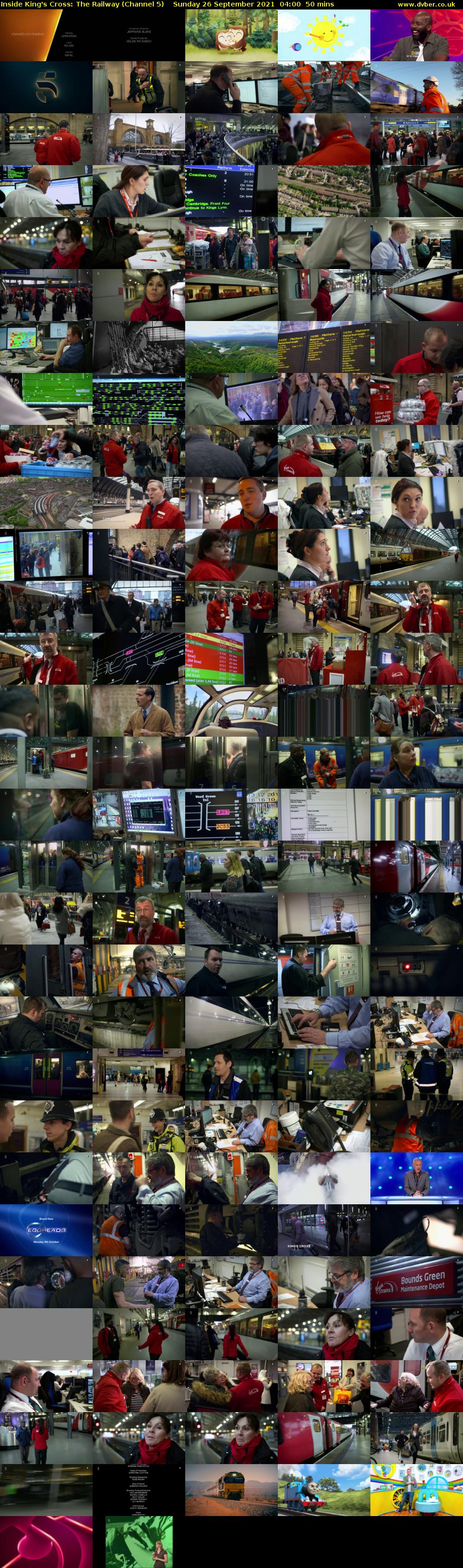 Inside King's Cross: The Railway (Channel 5) Sunday 26 September 2021 04:00 - 04:50