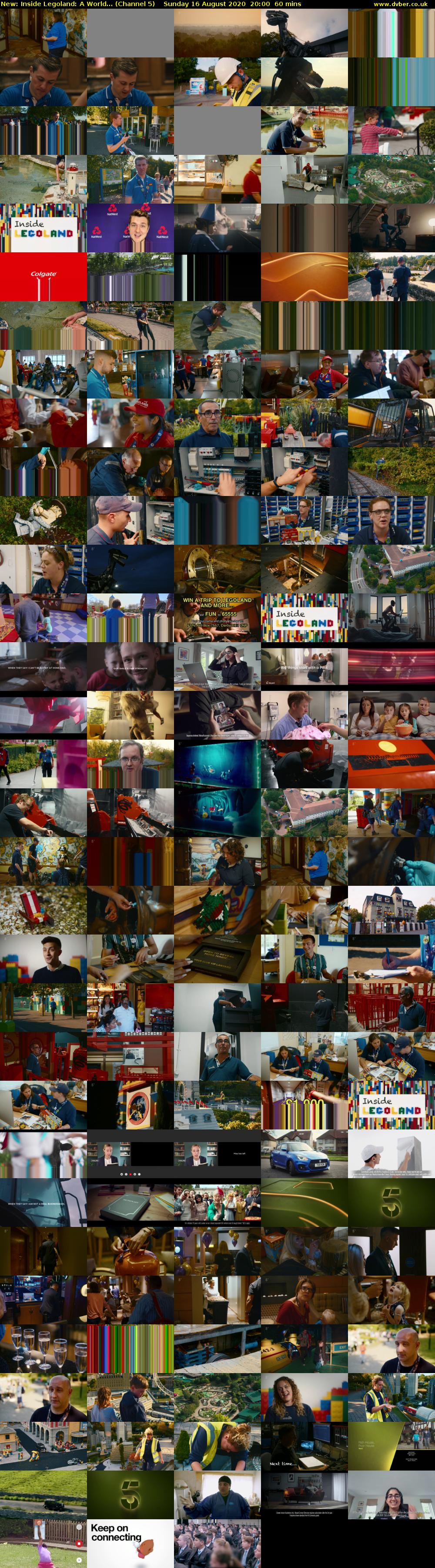 Inside Legoland: A World... (Channel 5) Sunday 16 August 2020 20:00 - 21:00