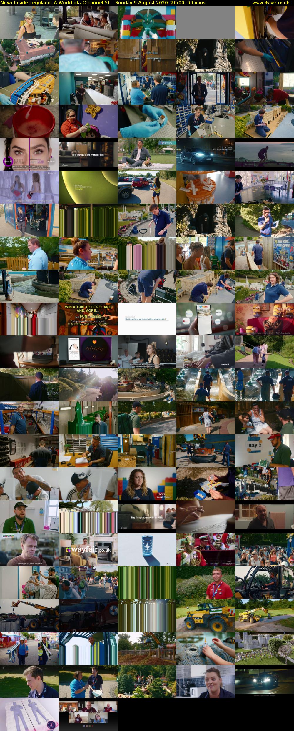 Inside Legoland: A World of.. (Channel 5) Sunday 9 August 2020 20:00 - 21:00