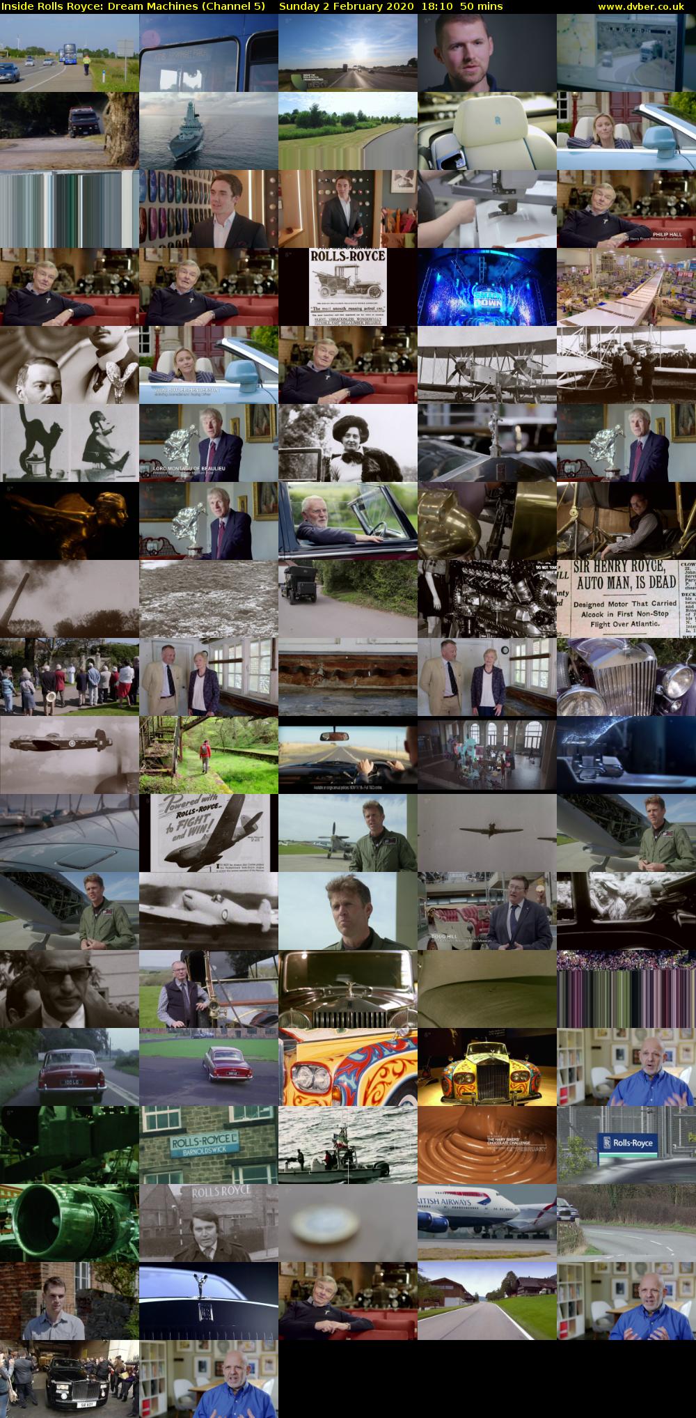 Inside Rolls Royce: Dream Machines (Channel 5) Sunday 2 February 2020 18:10 - 19:00