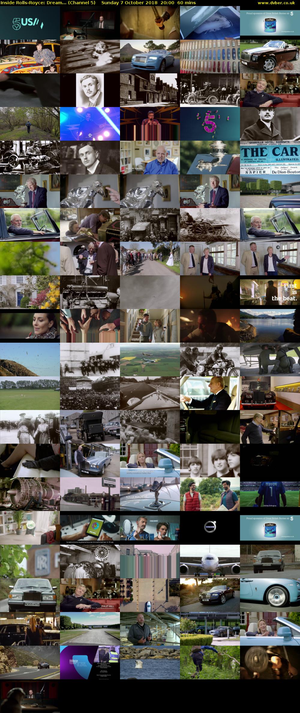Inside Rolls-Royce: Dream... (Channel 5) Sunday 7 October 2018 20:00 - 21:00