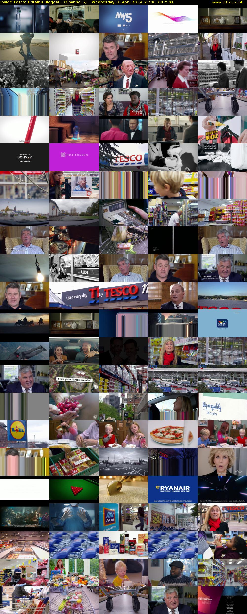 Inside Tesco: Britain's Biggest... (Channel 5) Wednesday 10 April 2019 21:00 - 22:00