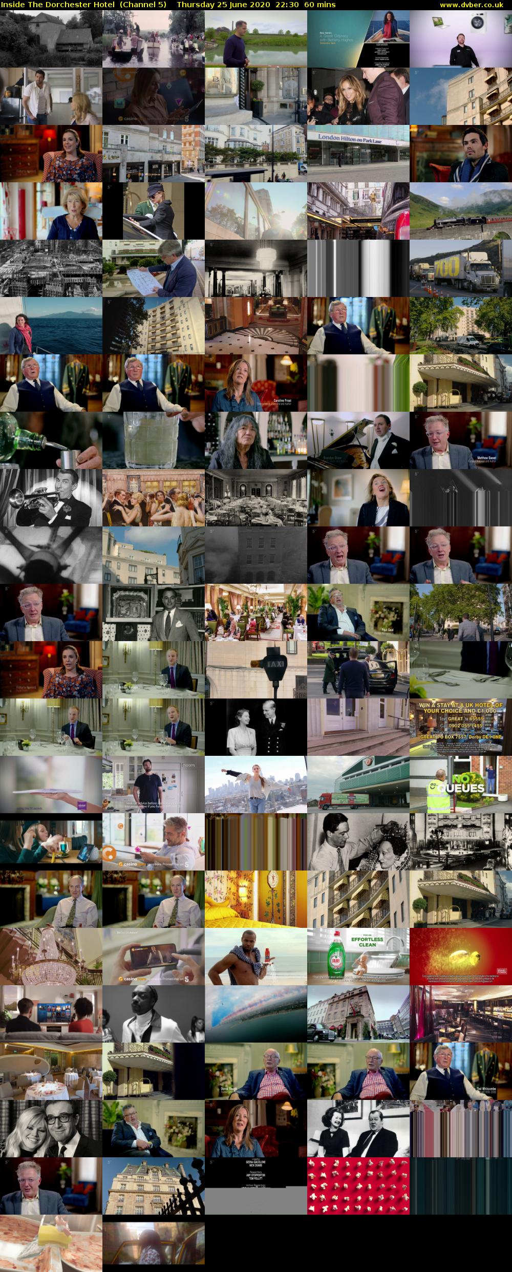 Inside The Dorchester Hotel  (Channel 5) Thursday 25 June 2020 22:30 - 23:30