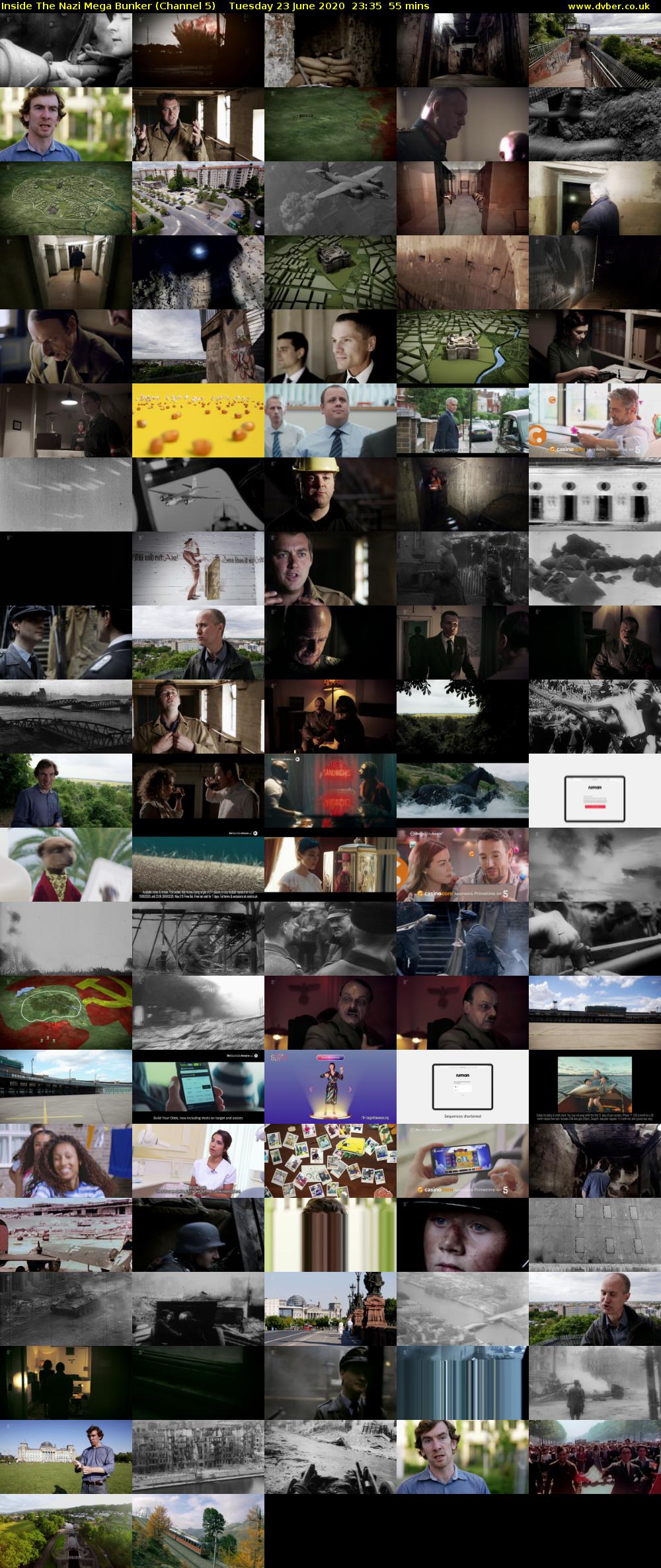 Inside The Nazi Mega Bunker (Channel 5) Tuesday 23 June 2020 23:35 - 00:30