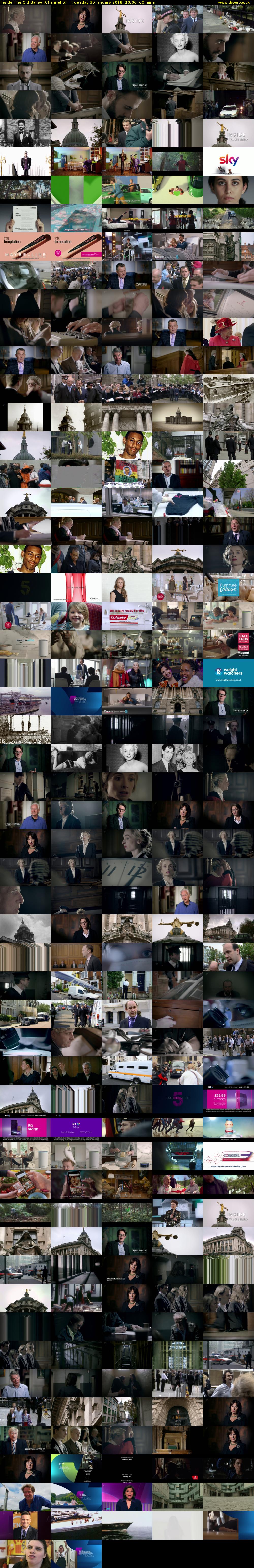 Inside The Old Bailey (Channel 5) Tuesday 30 January 2018 20:00 - 21:00