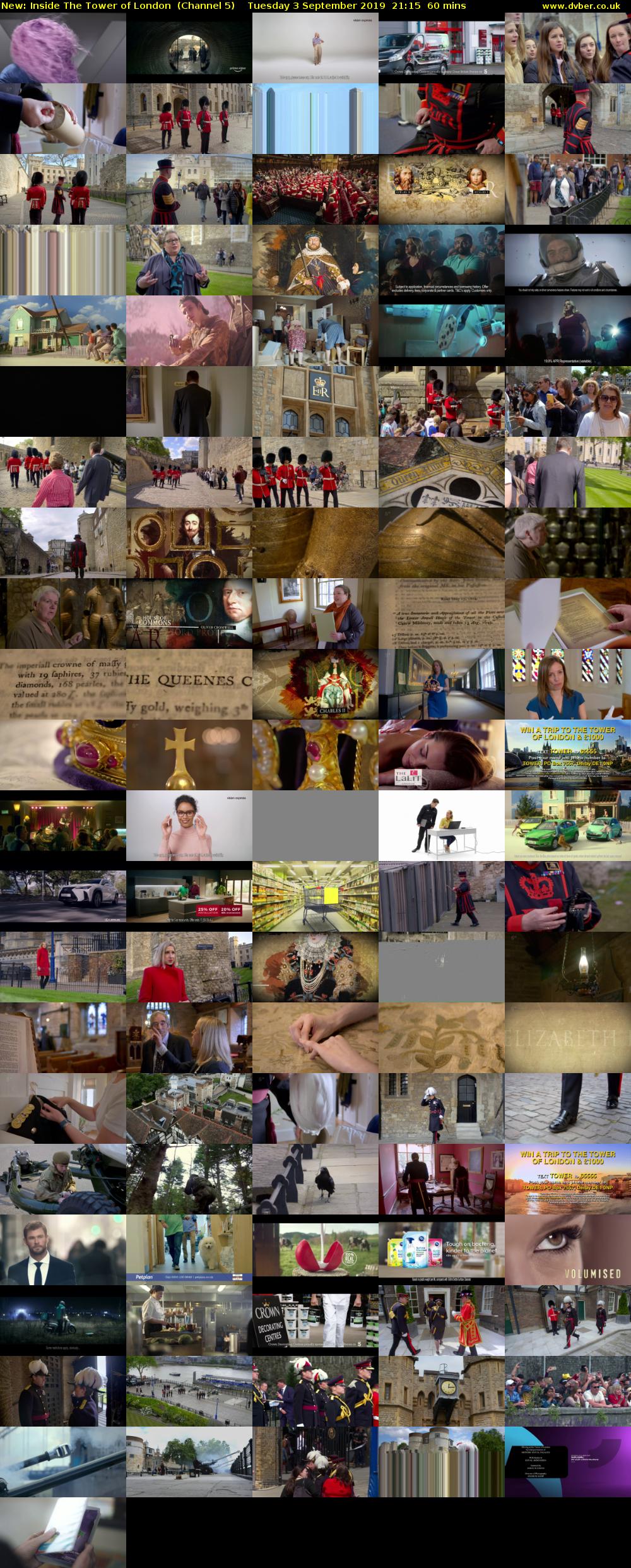 Inside The Tower of London (Channel 5) Tuesday 3 September 2019 21:15 - 22:15