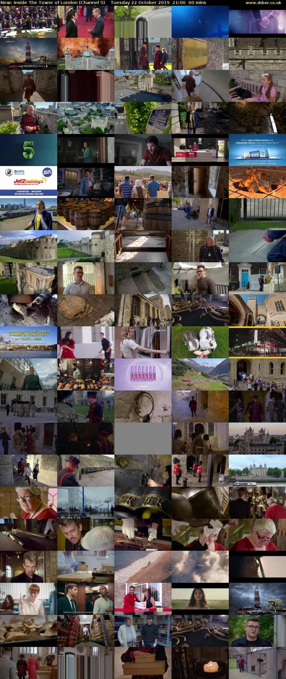 Inside The Tower of London (Channel 5) Tuesday 22 October 2019 21:00 - 22:00
