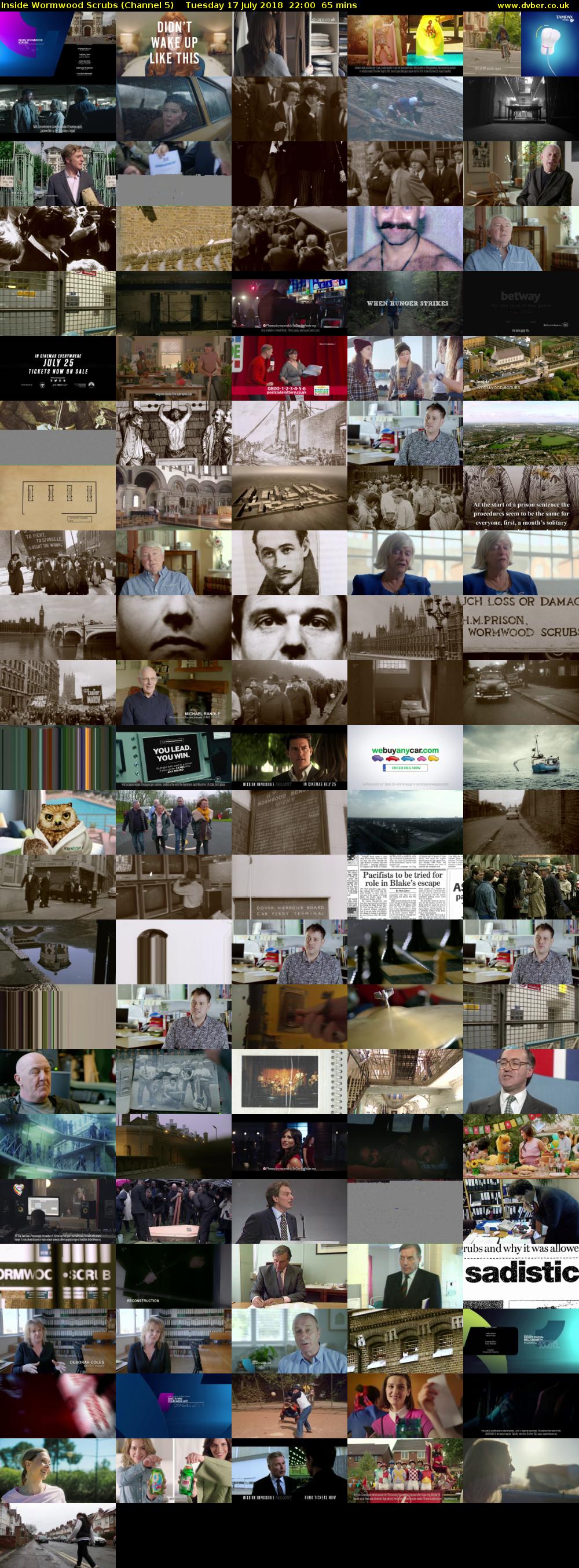 Inside Wormwood Scrubs (Channel 5) Tuesday 17 July 2018 22:00 - 23:05