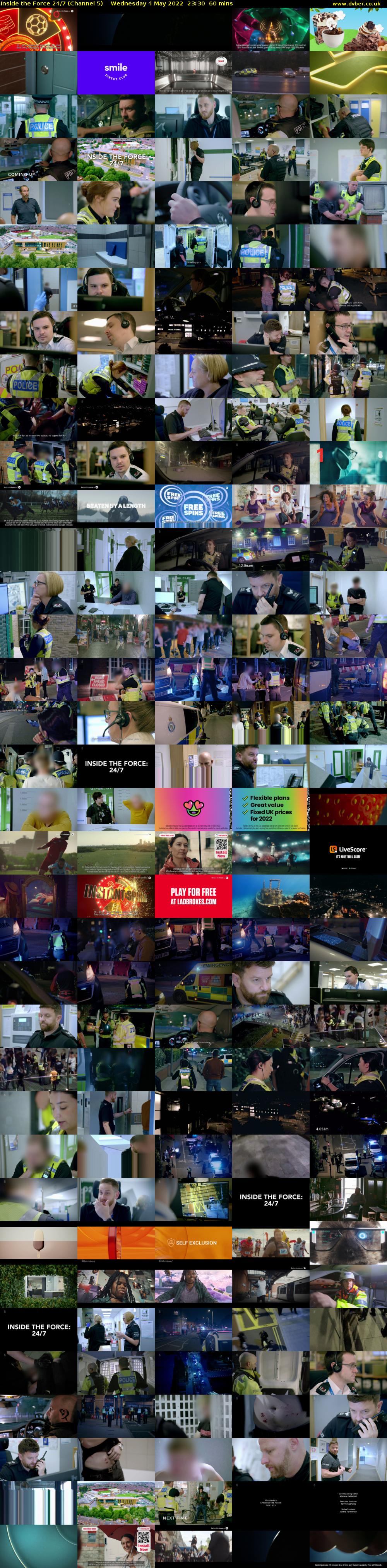 Inside the Force 24/7 (Channel 5) Wednesday 4 May 2022 23:30 - 00:30