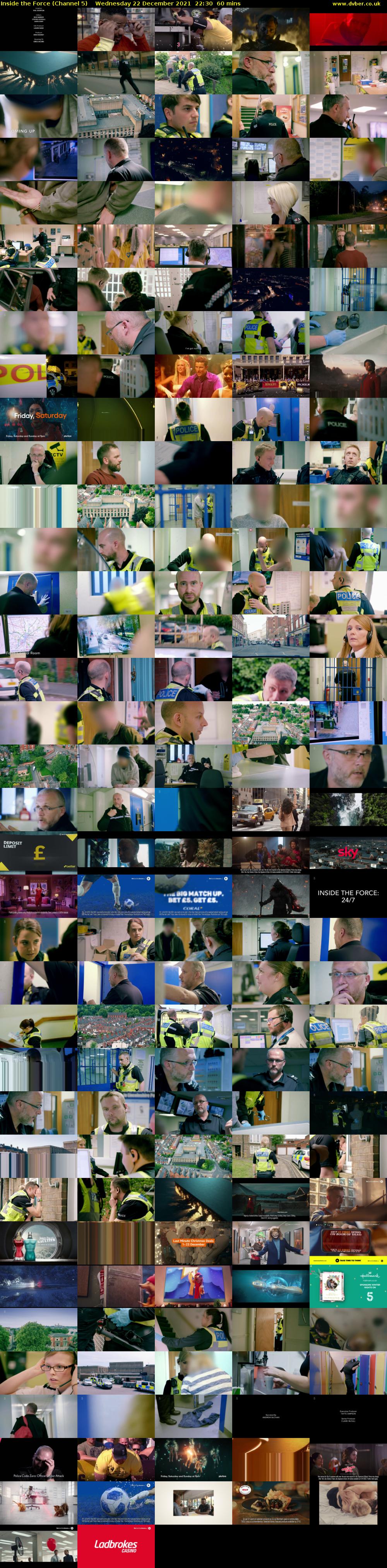 Inside the Force (Channel 5) Wednesday 22 December 2021 22:30 - 23:30
