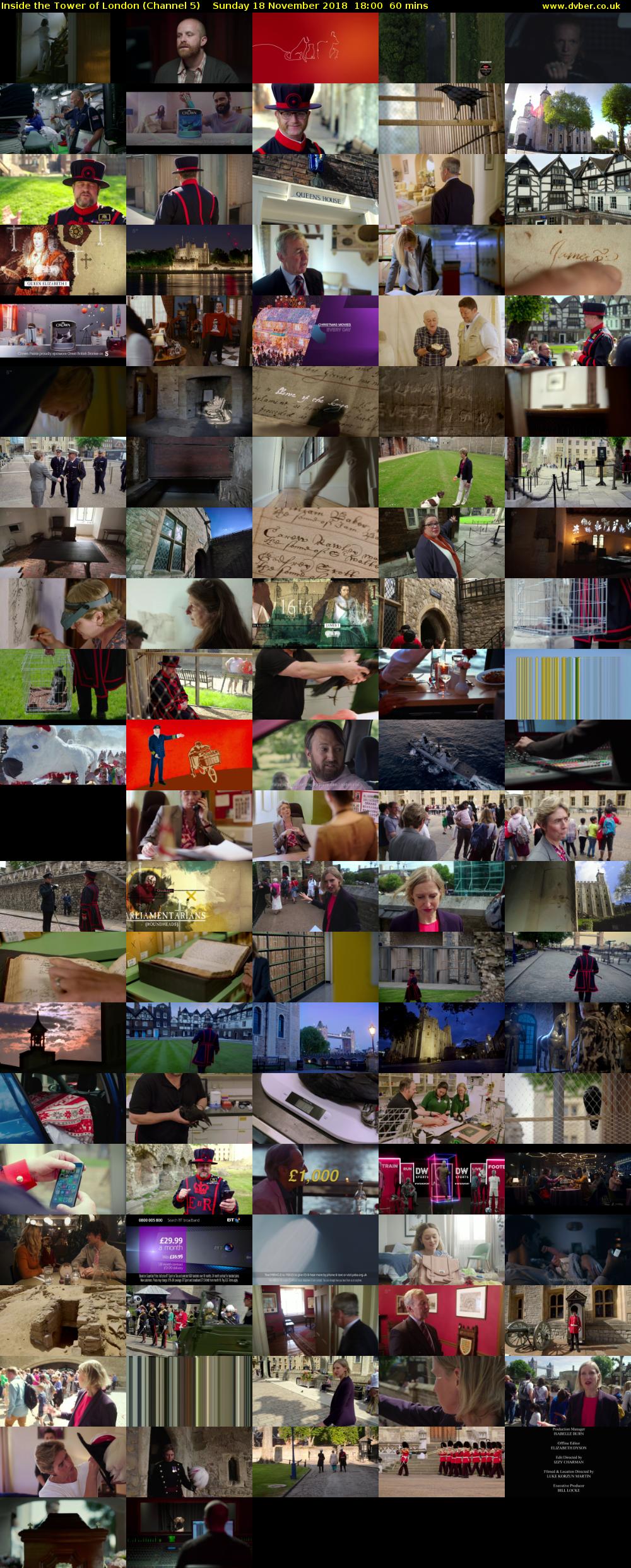 Inside the Tower of London (Channel 5) Sunday 18 November 2018 18:00 - 19:00