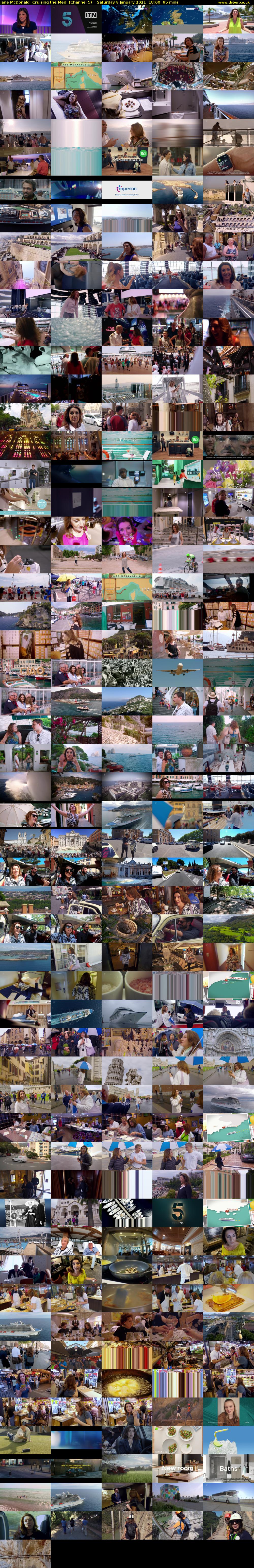 Jane McDonald: Cruising the Med  (Channel 5) Saturday 9 January 2021 18:00 - 19:35