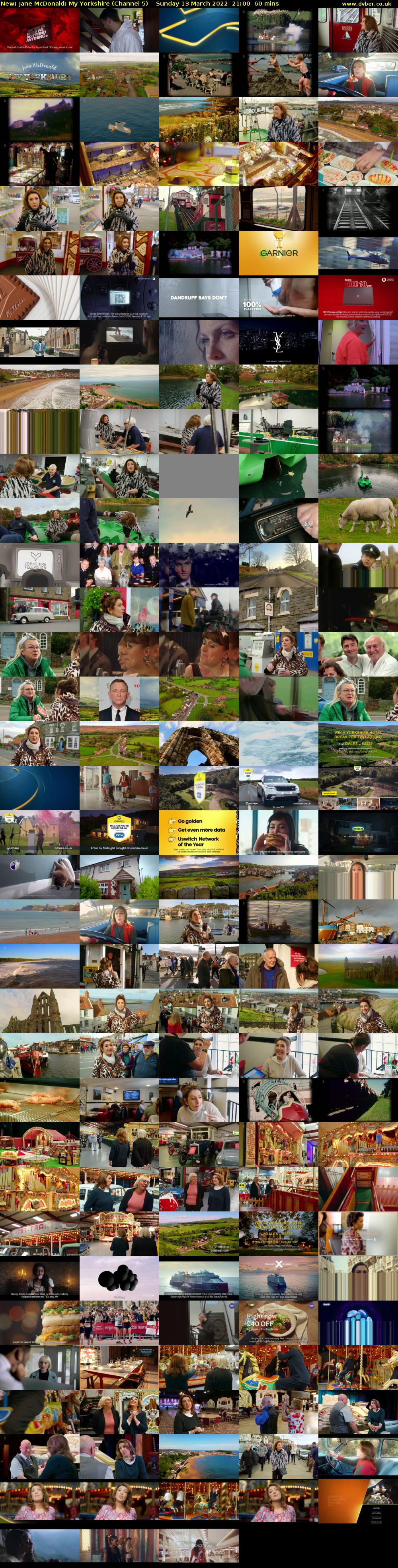 Jane McDonald: My Yorkshire (Channel 5) Sunday 13 March 2022 21:00 - 22:00