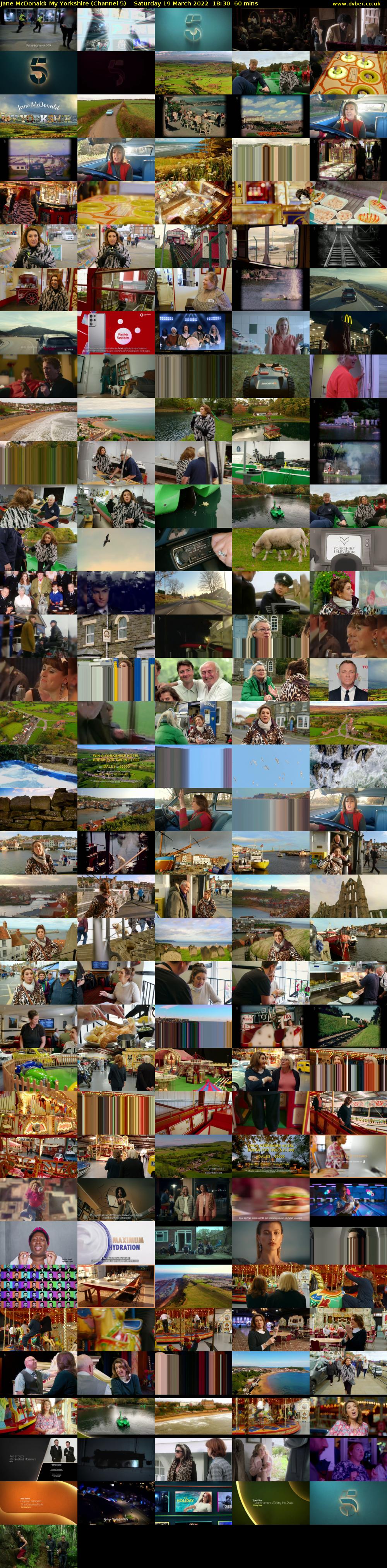 Jane McDonald: My Yorkshire (Channel 5) Saturday 19 March 2022 18:30 - 19:30