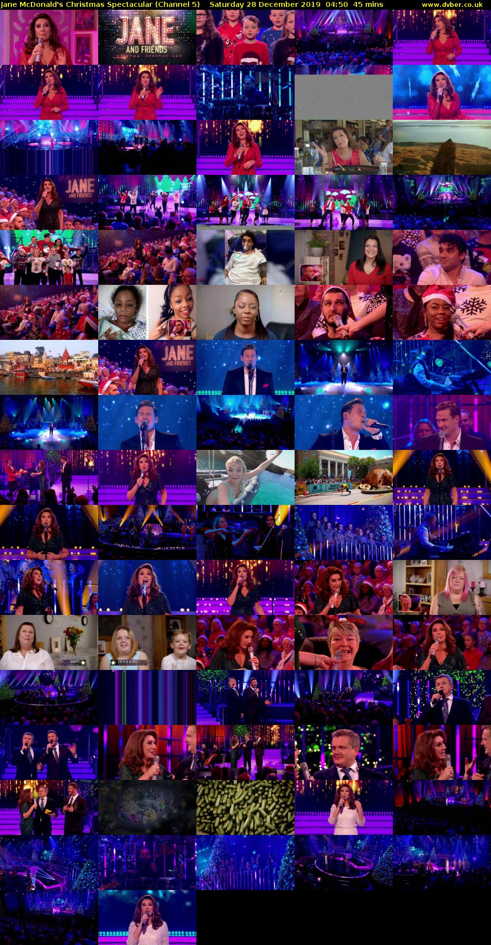 Jane McDonald's Christmas Spectacular (Channel 5) Saturday 28 December 2019 04:50 - 05:35