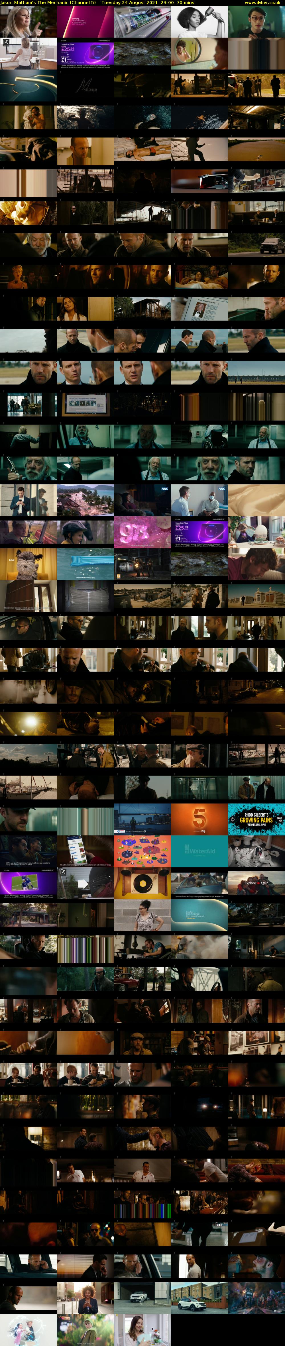 Jason Statham's The Mechanic (Channel 5) Tuesday 24 August 2021 23:00 - 00:10