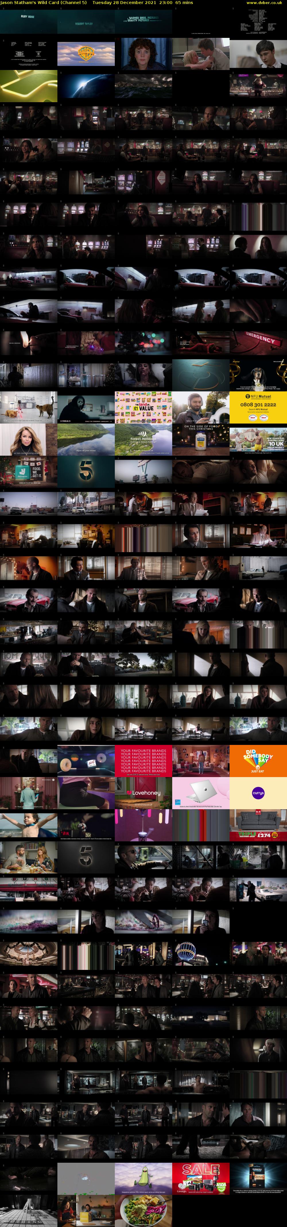 Jason Statham's Wild Card (Channel 5) Tuesday 28 December 2021 23:00 - 00:05