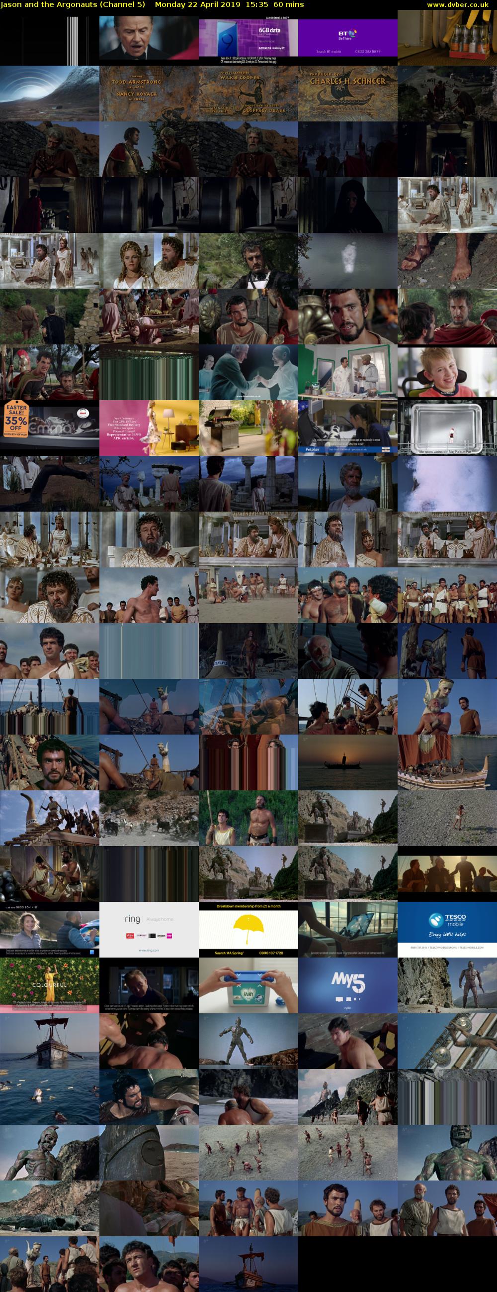 Jason and the Argonauts (Channel 5) Monday 22 April 2019 15:35 - 16:35