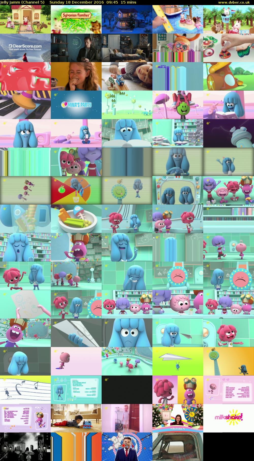Jelly Jamm (Channel 5) Sunday 18 December 2016 09:45 - 10:00