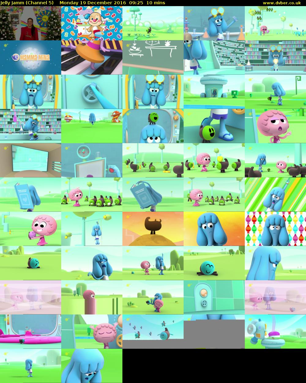 Jelly Jamm (Channel 5) Monday 19 December 2016 09:25 - 09:35