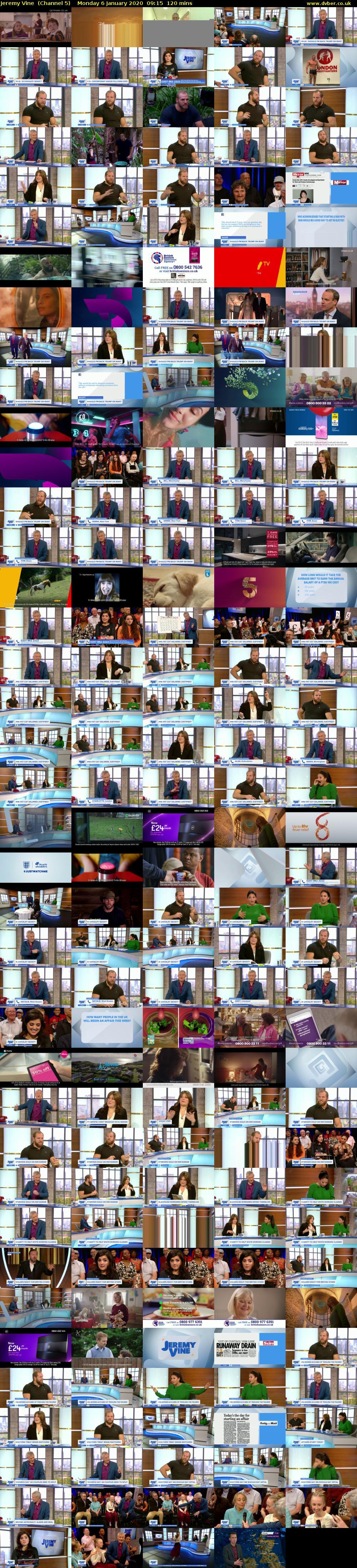 Jeremy Vine  (Channel 5) Monday 6 January 2020 09:15 - 11:15
