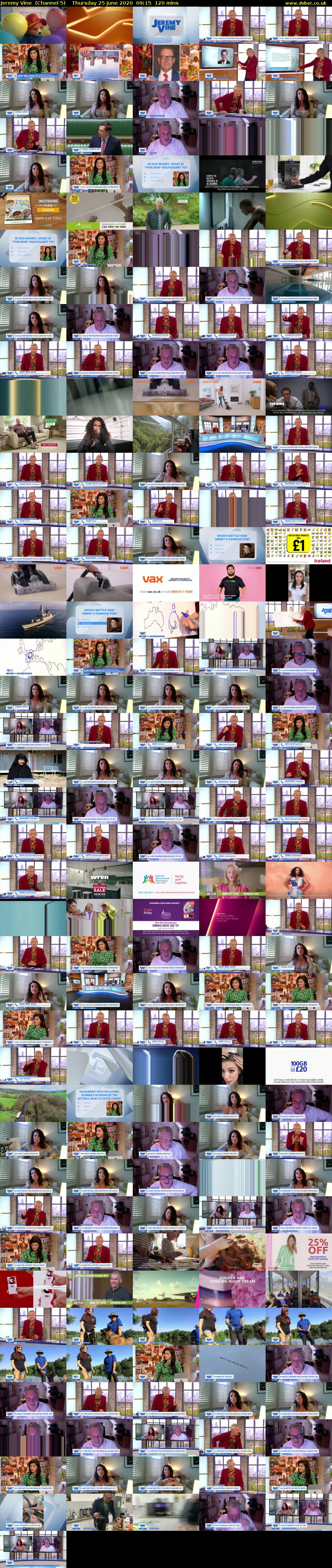 Jeremy Vine  (Channel 5) Thursday 25 June 2020 09:15 - 11:15