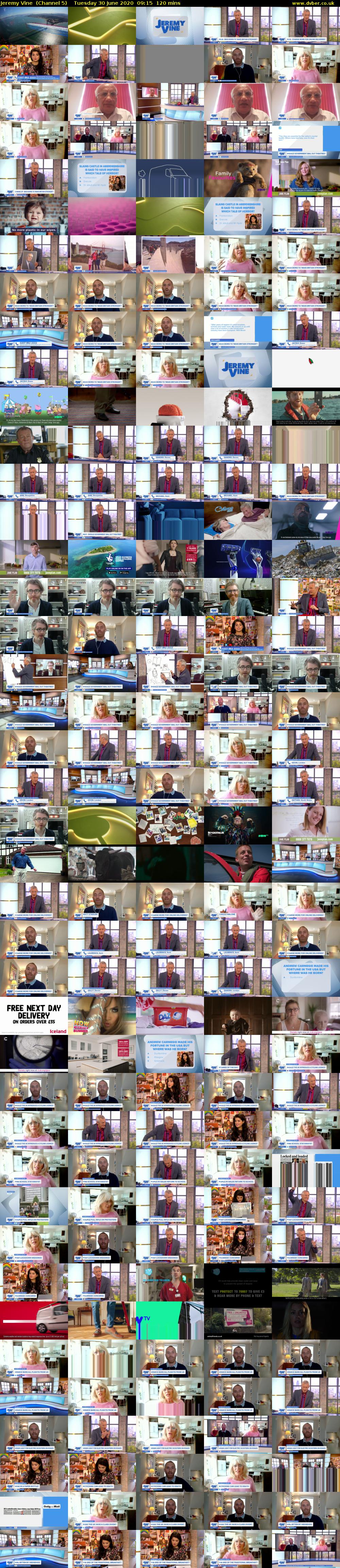 Jeremy Vine  (Channel 5) Tuesday 30 June 2020 09:15 - 11:15