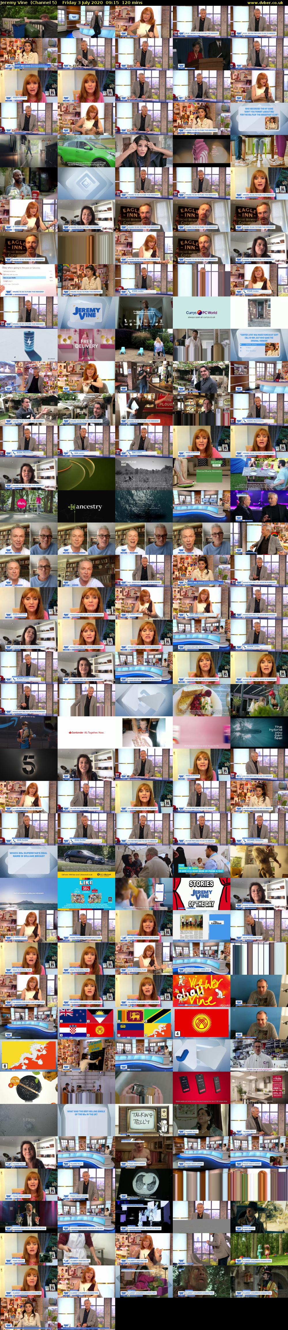 Jeremy Vine  (Channel 5) Friday 3 July 2020 09:15 - 11:15