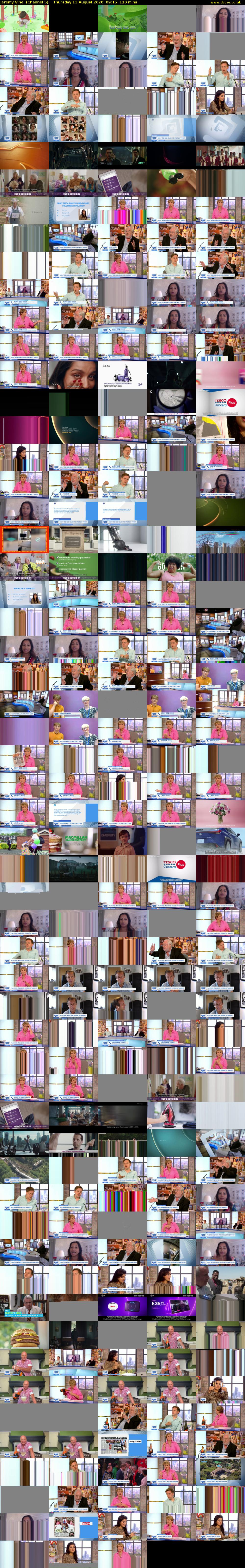 Jeremy Vine  (Channel 5) Thursday 13 August 2020 09:15 - 11:15