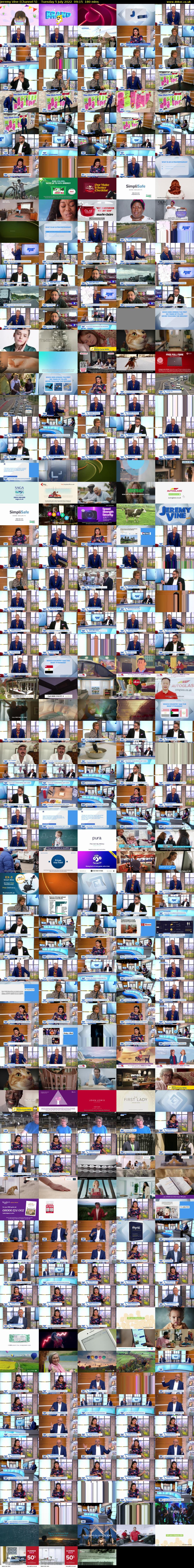 Jeremy Vine (Channel 5) Tuesday 5 July 2022 09:15 - 12:15