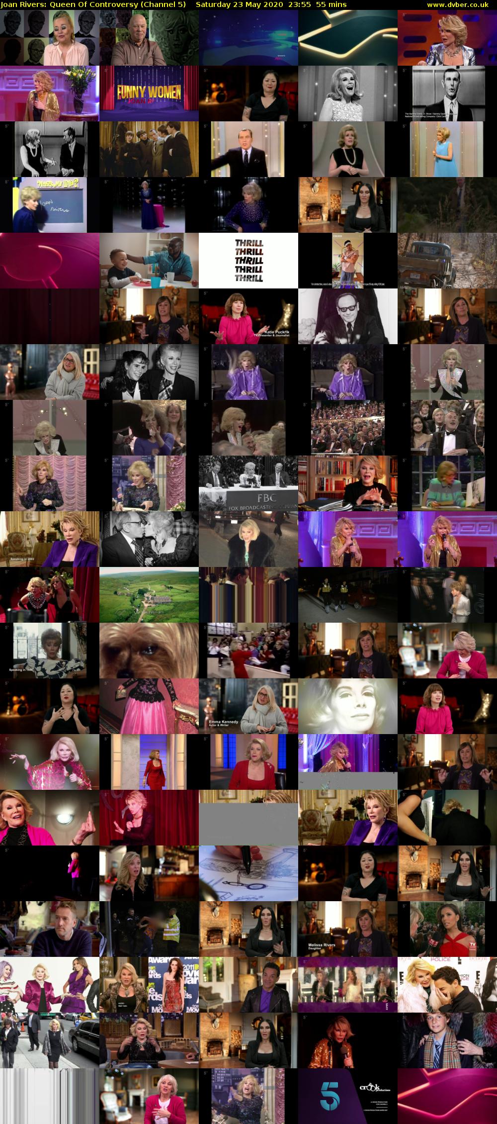 Joan Rivers: Queen Of Controversy (Channel 5) Saturday 23 May 2020 23:55 - 00:50