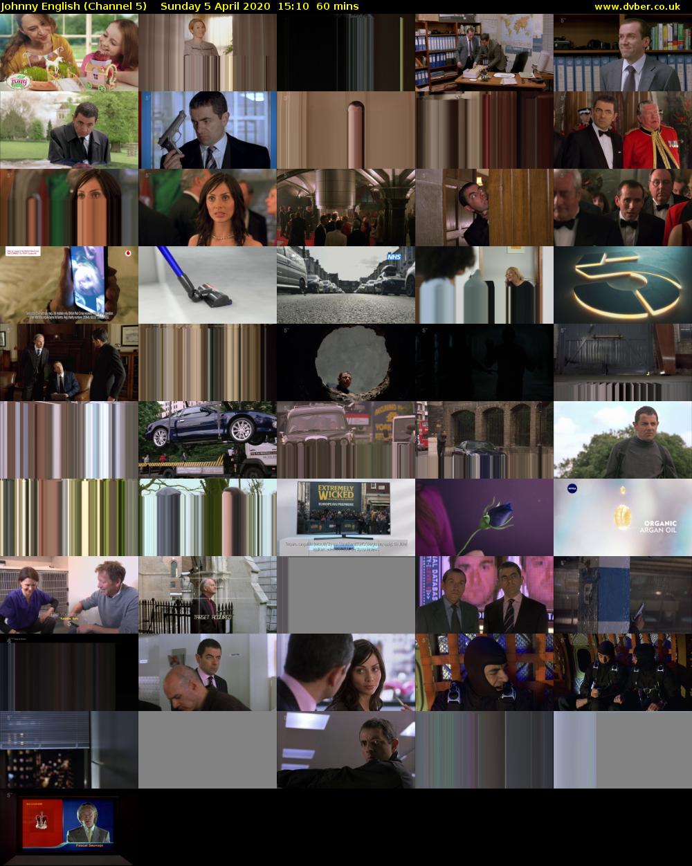 Johnny English (Channel 5) Sunday 5 April 2020 15:10 - 16:10