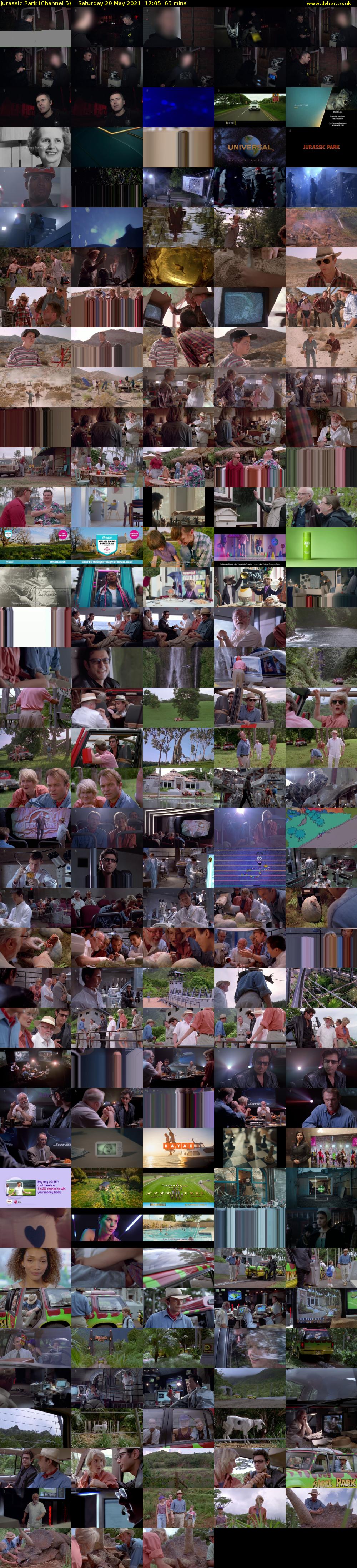 Jurassic Park (Channel 5) Saturday 29 May 2021 17:05 - 18:10