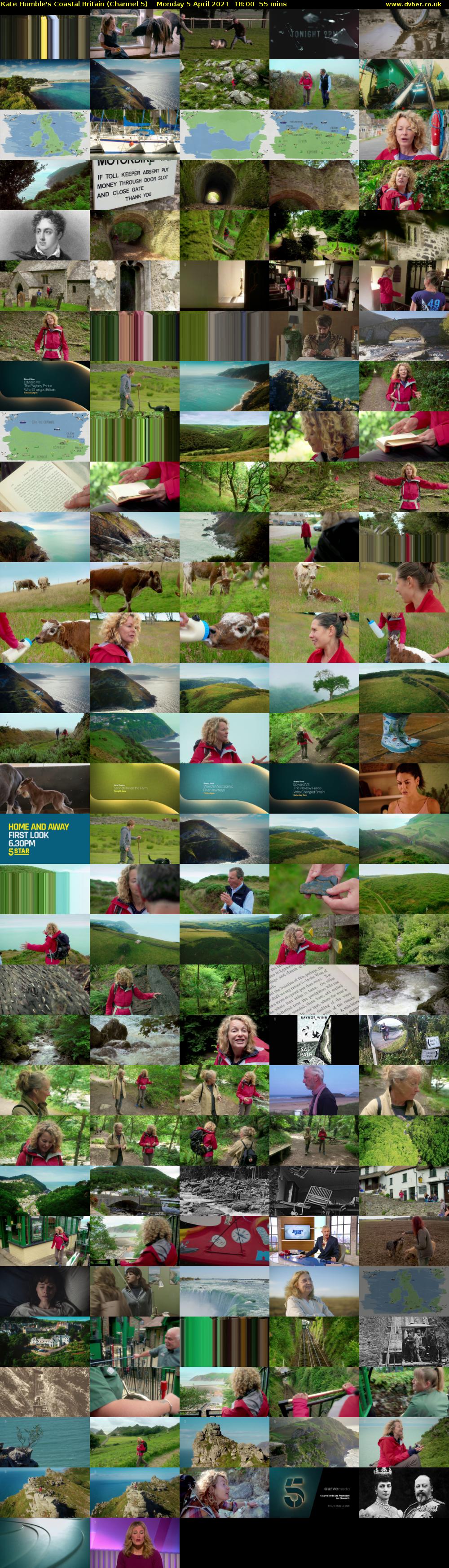 Kate Humble's Coastal Britain (Channel 5) Monday 5 April 2021 18:00 - 18:55