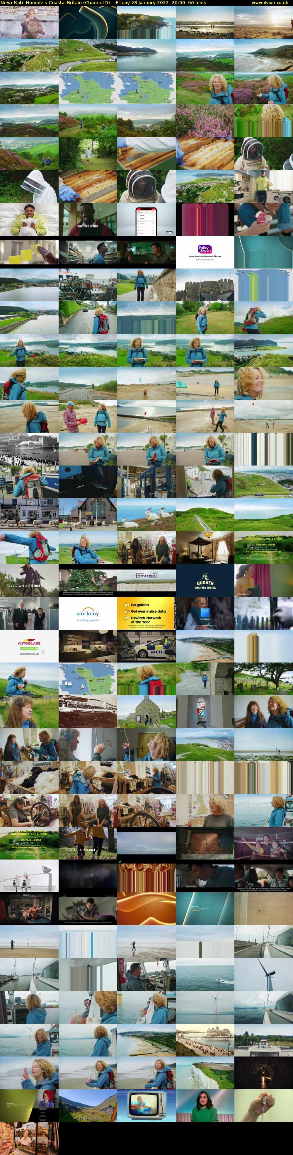 Kate Humble's Coastal Britain (Channel 5) Friday 28 January 2022 20:00 - 21:00