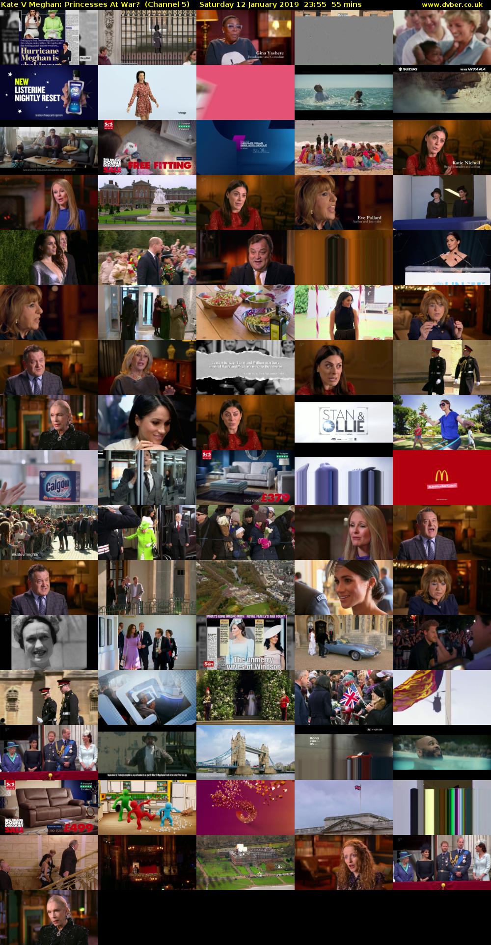 Kate V Meghan: Princesses At War?  (Channel 5) Saturday 12 January 2019 23:55 - 00:50