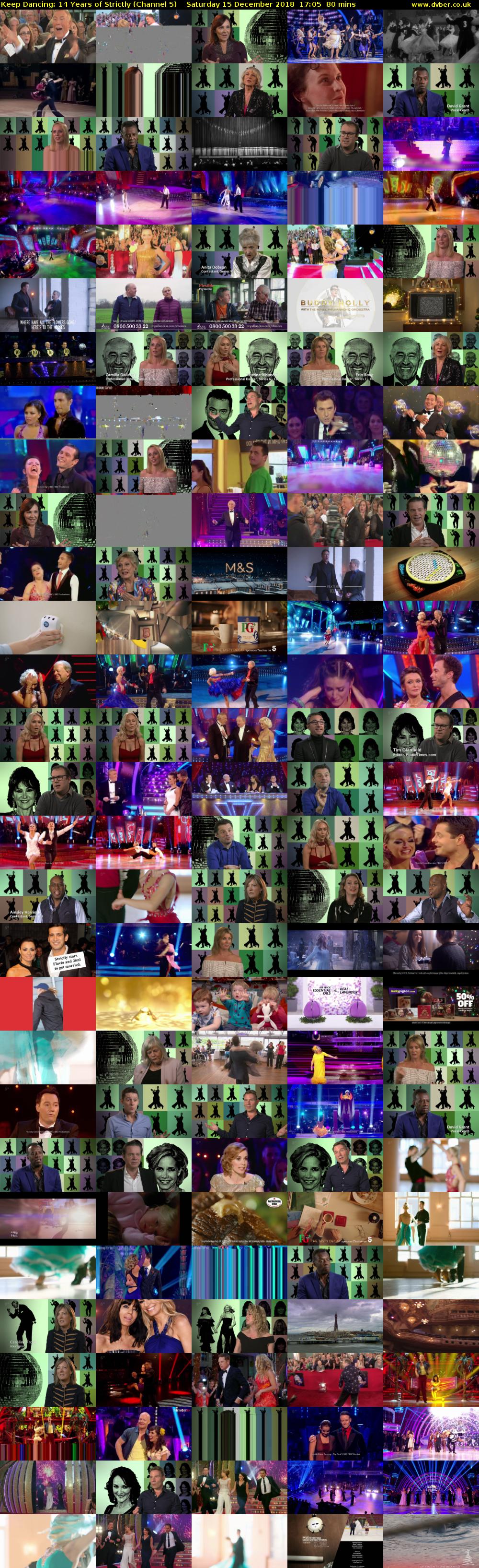 Keep Dancing: 14 Years of Strictly (Channel 5) Saturday 15 December 2018 17:05 - 18:25