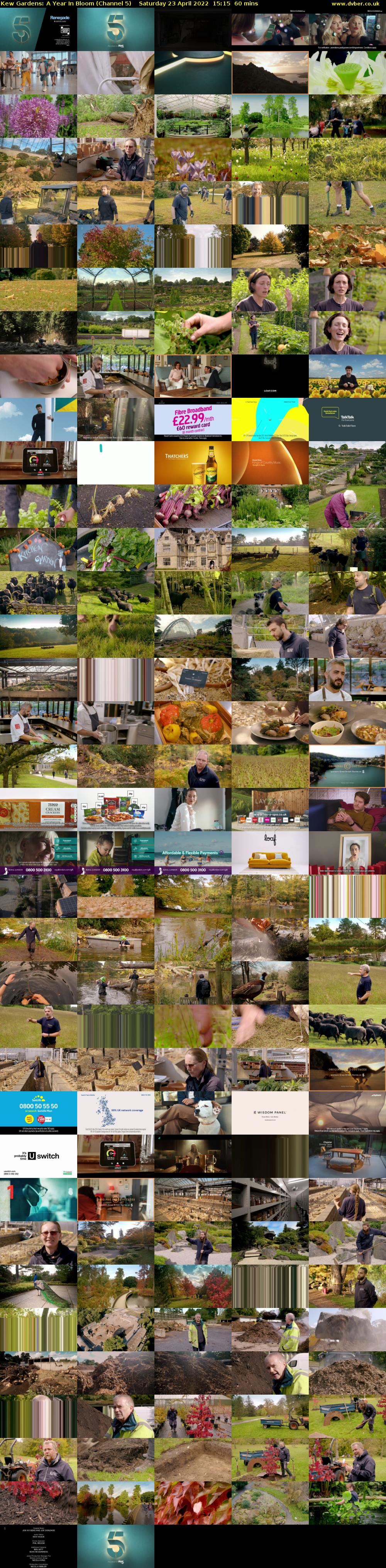 Kew Gardens: A Year In Bloom (Channel 5) Saturday 23 April 2022 15:15 - 16:15