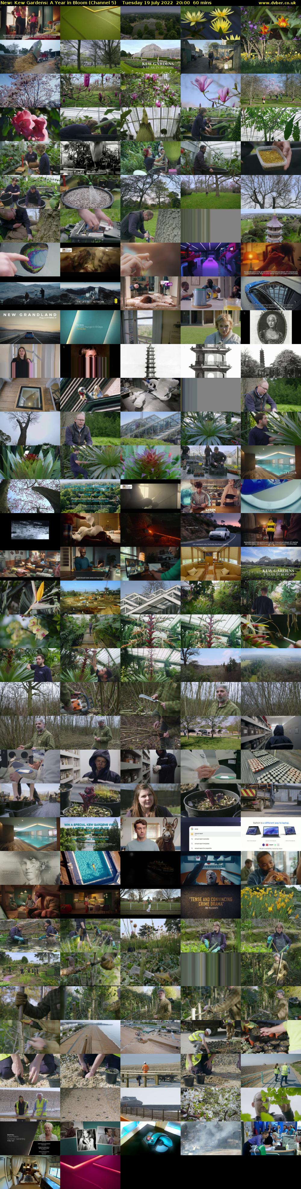 Kew Gardens: A Year in Bloom (Channel 5) Tuesday 19 July 2022 20:00 - 21:00