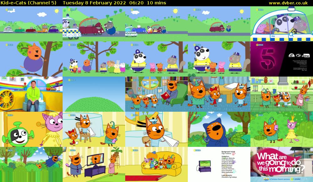 Kid-e-Cats (Channel 5) Tuesday 8 February 2022 06:20 - 06:30