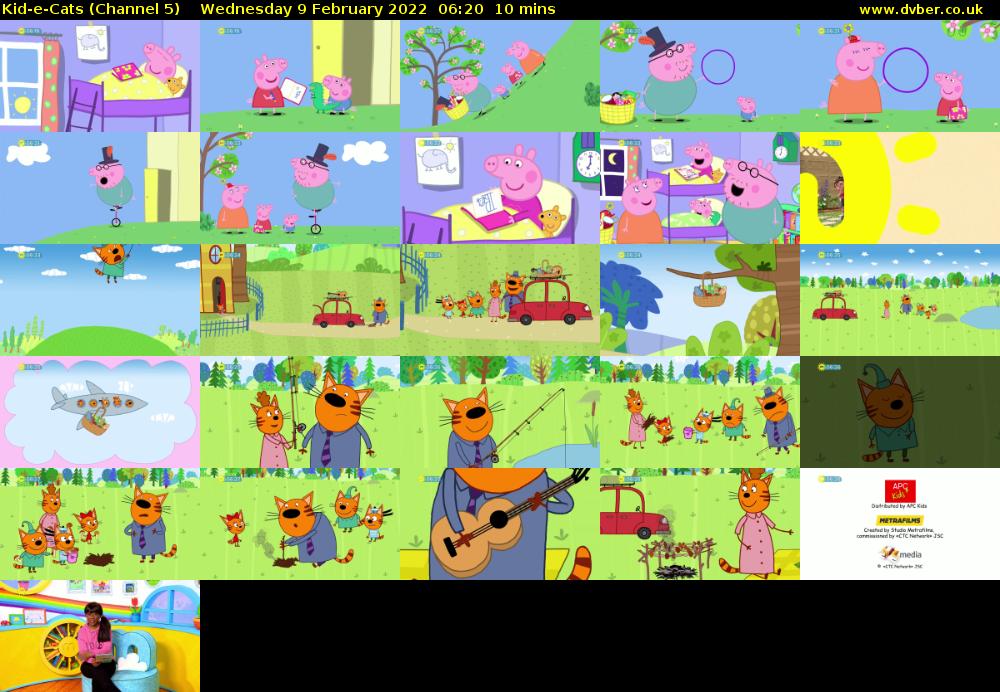 Kid-e-Cats (Channel 5) Wednesday 9 February 2022 06:20 - 06:30