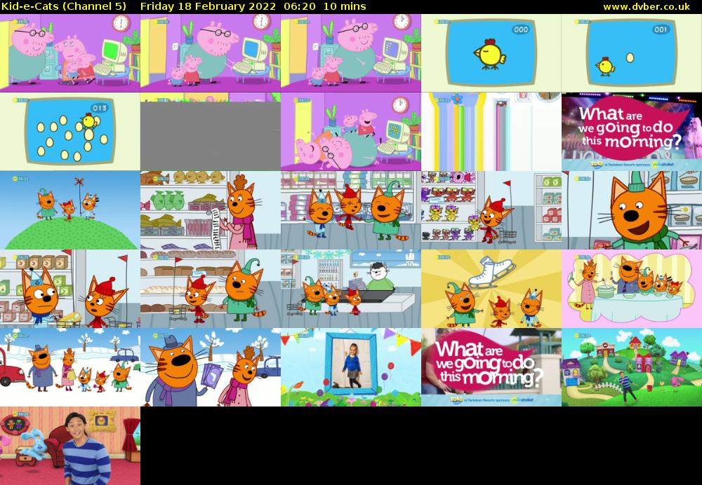 Kid-e-Cats (Channel 5) Friday 18 February 2022 06:20 - 06:30