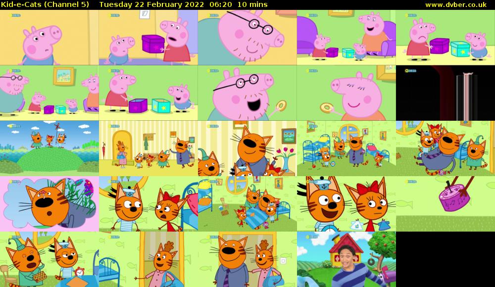 Kid-e-Cats (Channel 5) Tuesday 22 February 2022 06:20 - 06:30