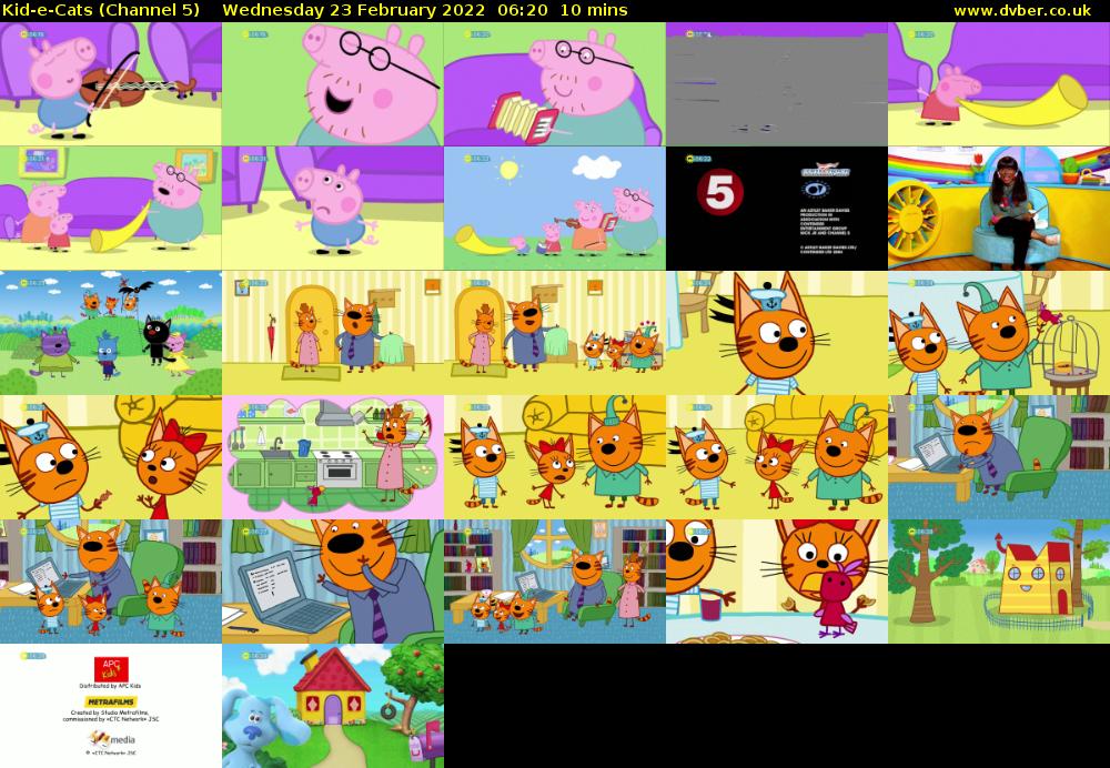 Kid-e-Cats (Channel 5) Wednesday 23 February 2022 06:20 - 06:30