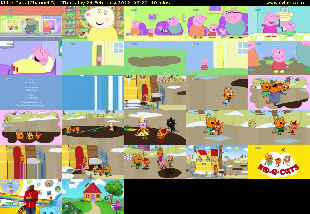 Kid-e-Cats (Channel 5) Thursday 24 February 2022 06:20 - 06:30